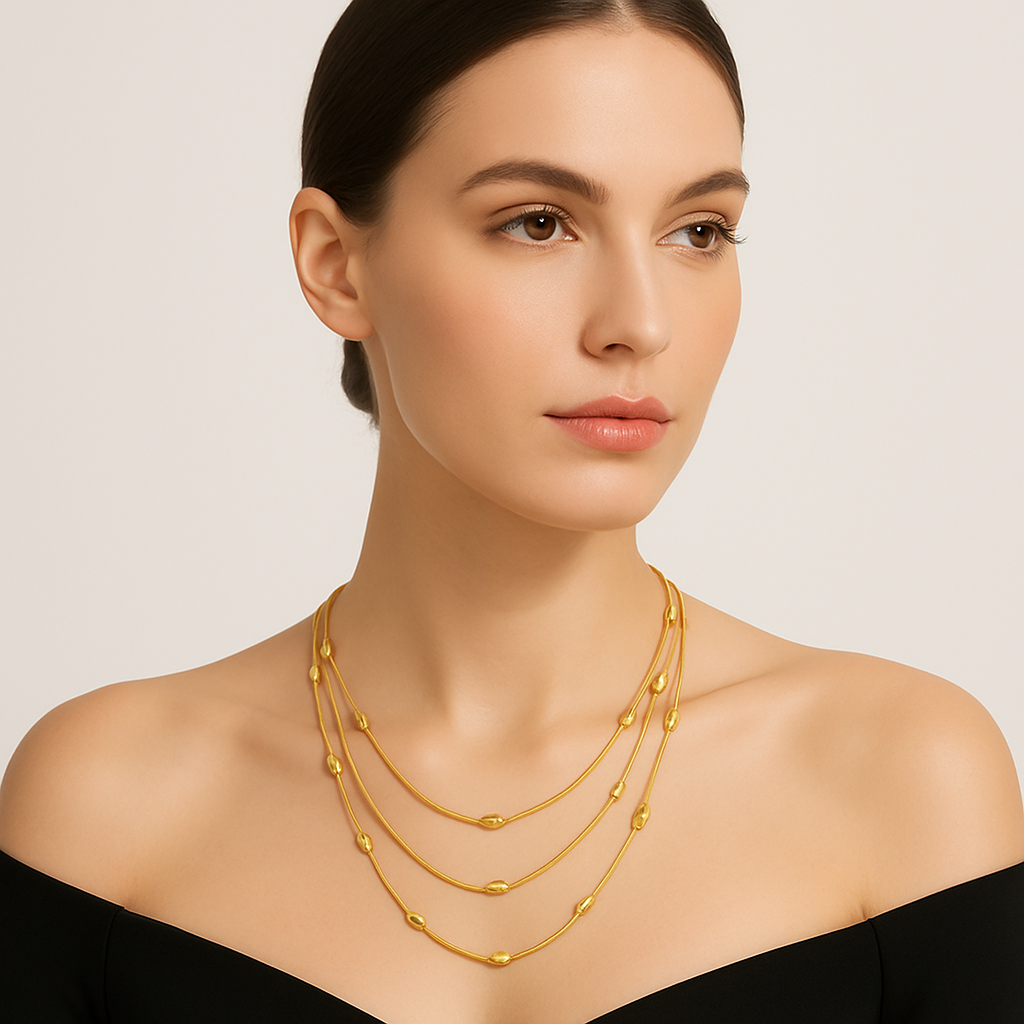 Elegant Multi-Layer Stainless Steel Necklace for Women