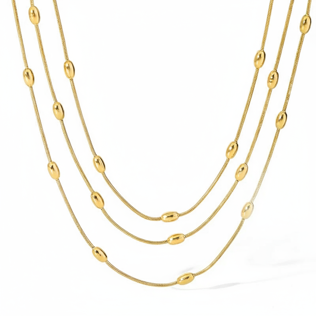 Elegant Multi-Layer Stainless Steel Necklace for Women