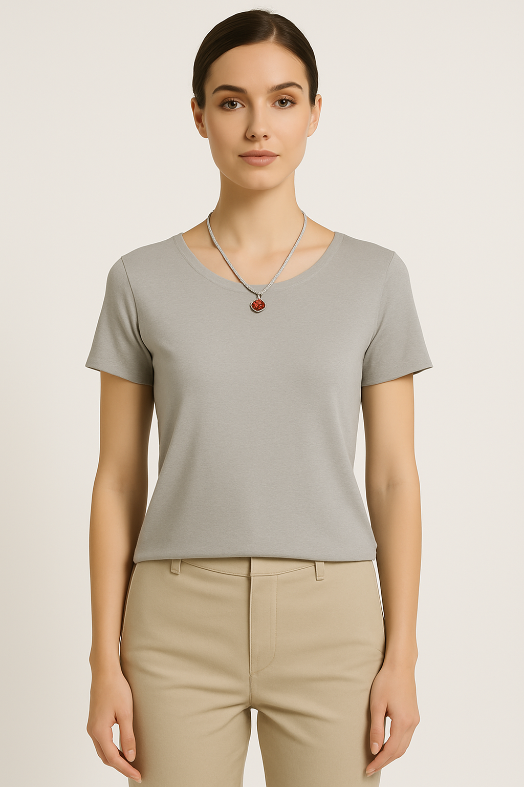 Sparkling Moissanite Pendant Necklace in S925 Silver