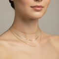 Elegant Gold-Plated Stainless Steel Necklace for Women